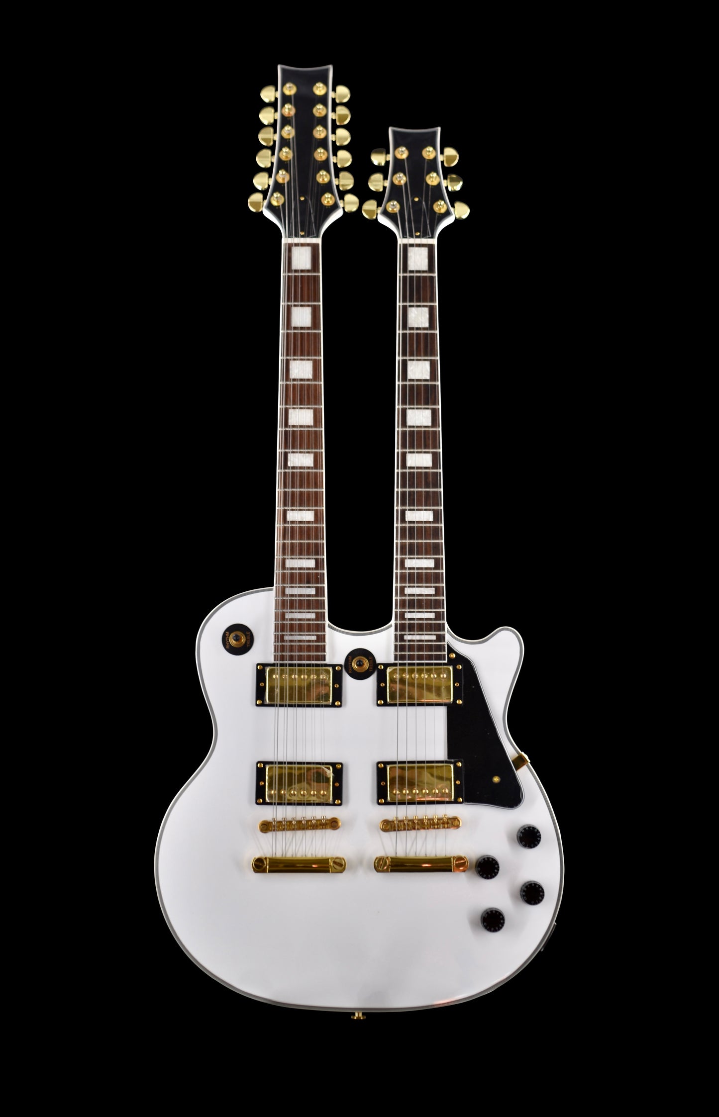 Double Neck 12/6 White/Gold