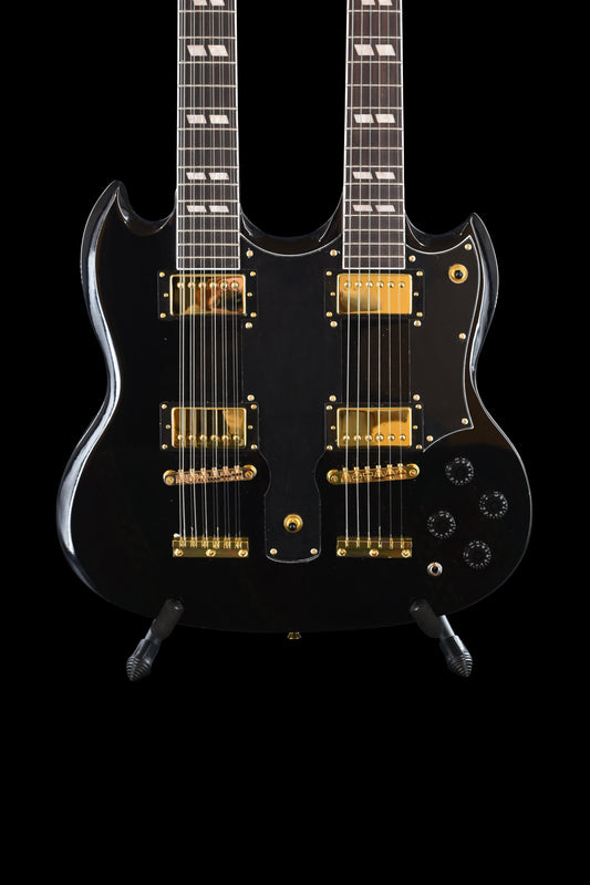 Double Neck 12/6 Black/Gold