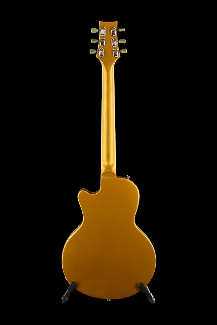 Single Cut Semi Hollow Gold Top